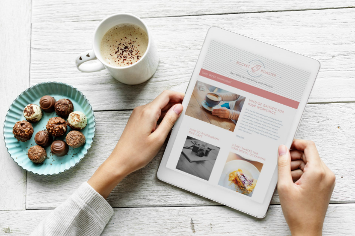 a person holding a tablet